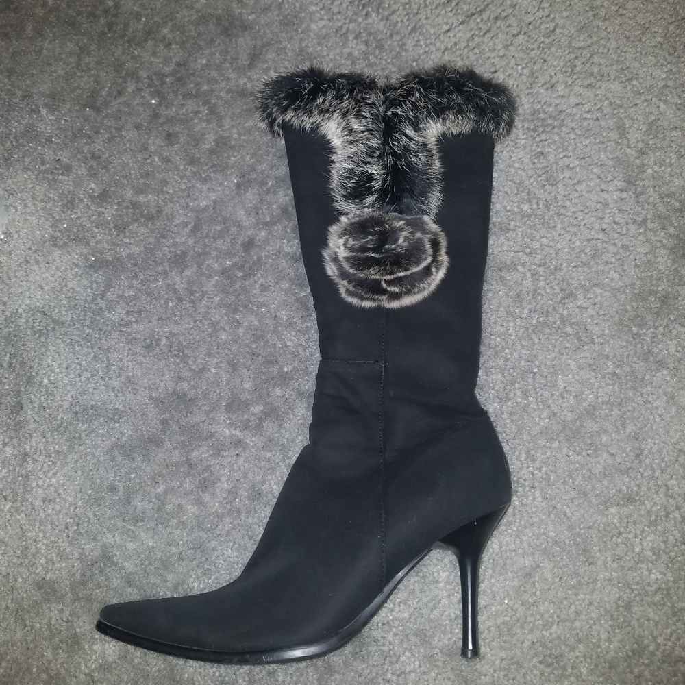 Leather boots